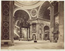 Church of St. Peter's, Rome, (Roma, Chiesa di San Pietro), c. 1870. Creator: James Anderson