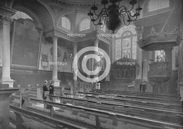 Church of St Stephen, Walbrook, City of London, c1890 (1911). Artist: Pictorial Agency.