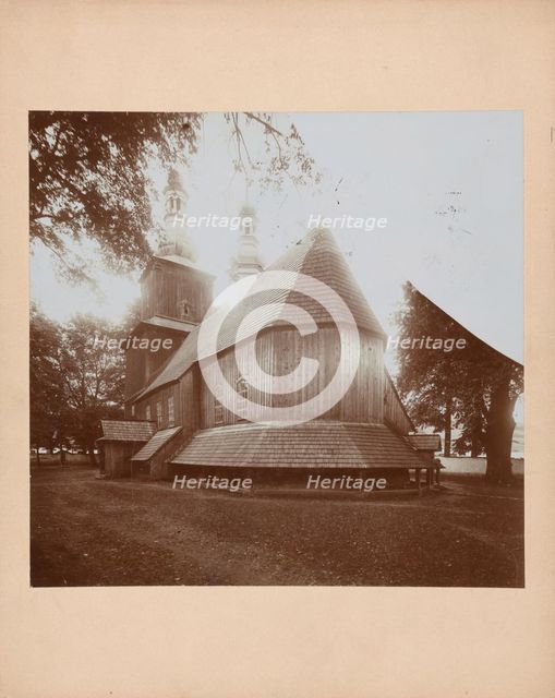 Church of St Sebastian - general view from the south-east, Niedzwiedz, between 1905-1915. Creator: Unknown.