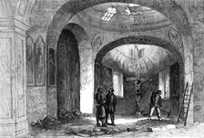 Church of St. Vladimir, in a Russian cemetery, French extreme left, 1856. Creator: Edward Alfred Goodall