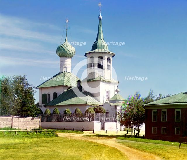 Church of Saint Nicholas the Wonder Worker, on Podozere, Rostov Velikii, 1911. Creator: Sergey Mikhaylovich Prokudin-Gorsky.