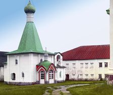 Church of Saint Euthymius in Kirillo-Belozerskii Monastery [Russian Empire], 1909. Creator: Sergey Mikhaylovich Prokudin-Gorsky