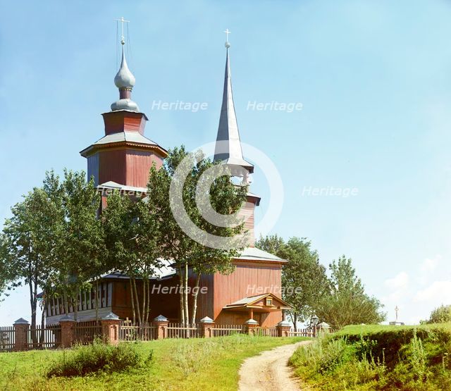 Church of Saint John the Theologian, on Ishna, three versts from Rostov, 1911. Creator: Sergey Mikhaylovich Prokudin-Gorsky.
