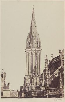 Church of Saint-Pierre, Caen, 1855. Creator: Edouard Baldus
