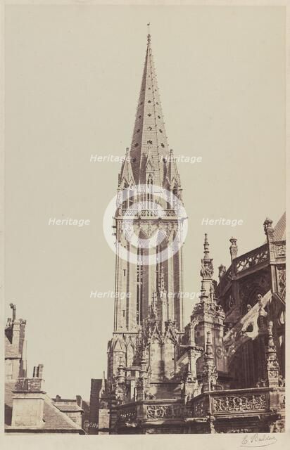 Church of Saint-Pierre, Caen, 1855. Creator: Edouard Baldus.