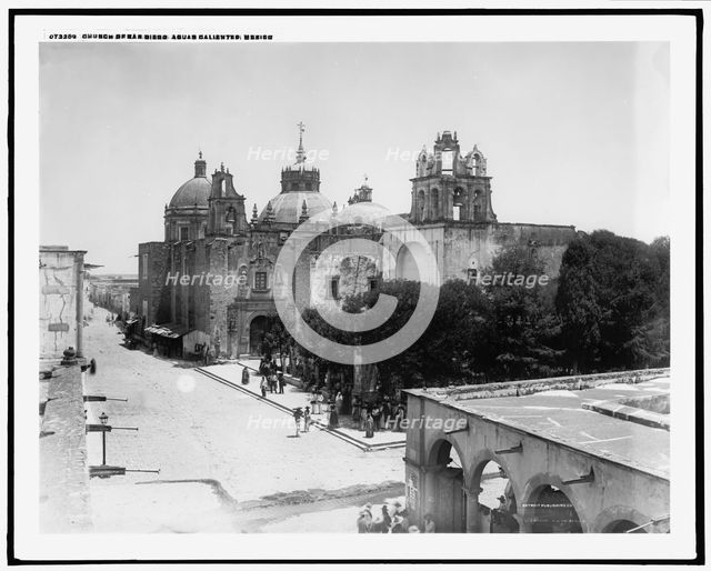 Church of San Diego, Aguas Calientes, Mexico, between 1880 and 1900. Creator: William H. Jackson.