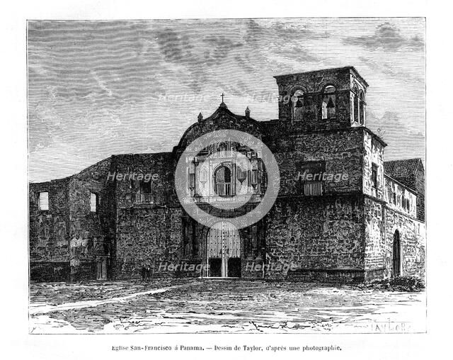 Church of San Francisco, Panama, Central America, 19th century. Artist: Taylor