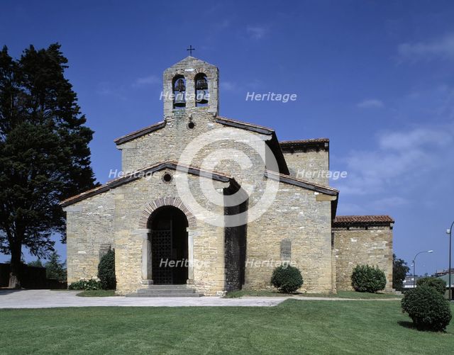 Church of San Julián or Santullano de los Prados, founded by Alphonse II.