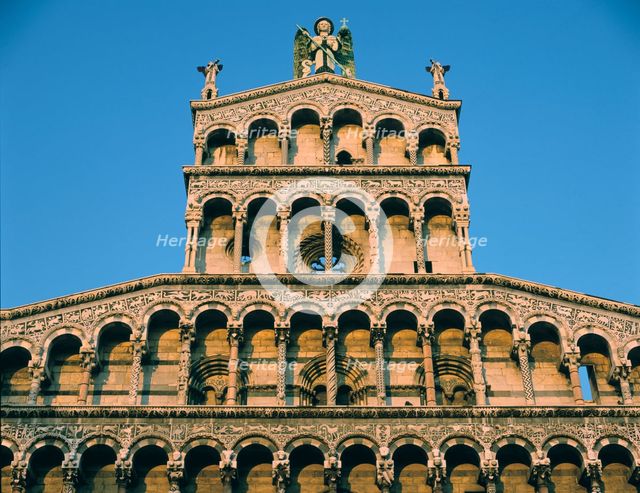 Church of San Michele, Lucca, Tuscany. Creator: Peter Thompson.