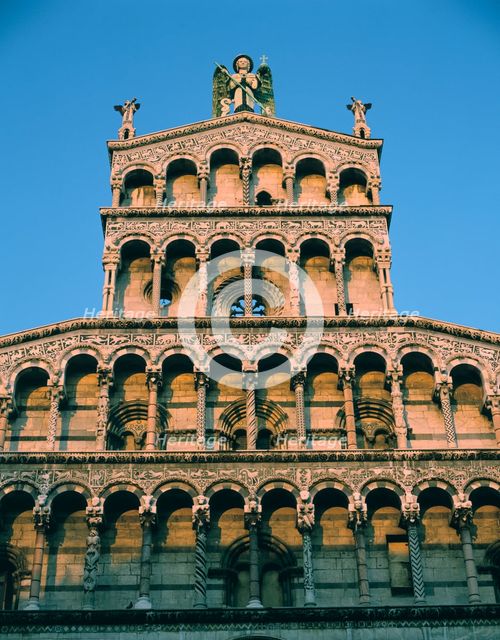 Church of San Michele, Lucca, Tuscany. Creator: Peter Thompson.