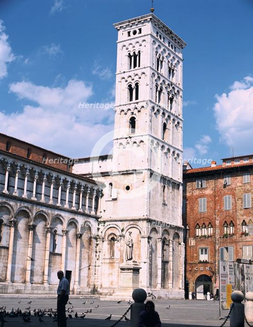 Church of San Michele, Lucca, Tuscany. Creator: Peter Thompson.