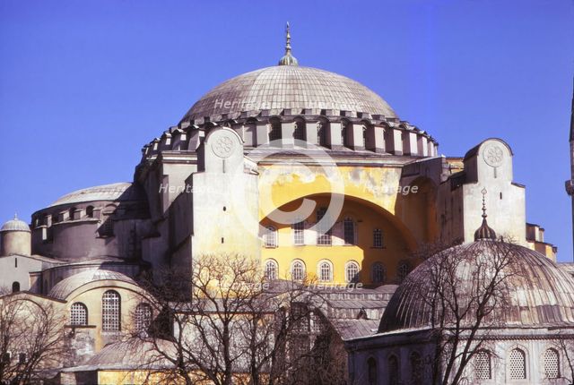 Church of Sancta Sophia built AD 532-537 by Justinian, Istanbul, Turkey, 20th century. Artist: CM Dixon.