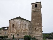 Church of Sant Esteve of Olius, 12th century, the bell tower was built in the 16th century