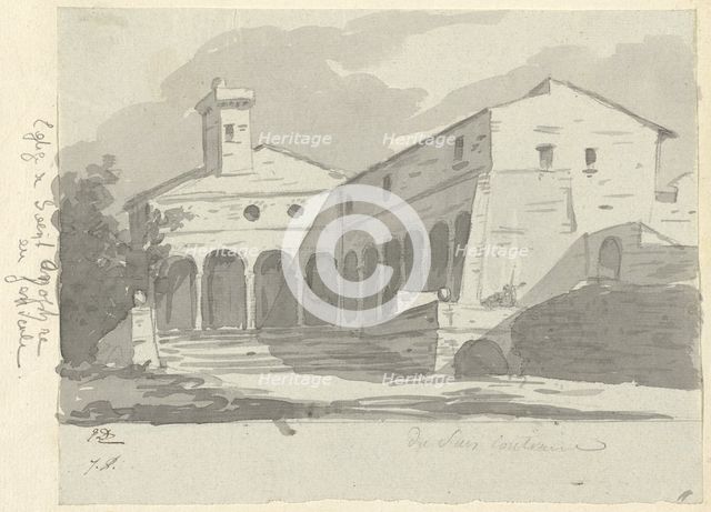 Church of Sant' Onofrio, Rome, 1775/80. Creator: Jacques-Louis David.