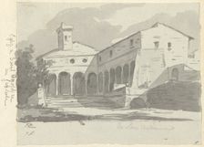 Church of Sant Onofrio, Rome, 1775/80. Creator: Jacques-Louis David