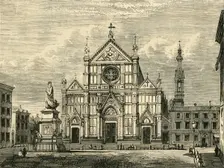 Church of Santa Croce, Florence 1890. Creator: Unknown