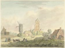Church of the village of Westkapelle in Zeeland, 1757-1822. Creator: Hermanus Petrus Schouten