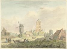 Church of the village of Westkapelle in Zeeland, 1757-1822. Creator: Hermanus Petrus Schouten