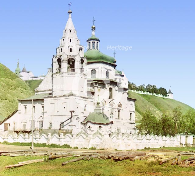 Church of the Holy Mother of God (from other side), Tobolsk, 1912. Creator: Sergey Mikhaylovich Prokudin-Gorsky.