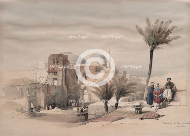 Church of the Holy Sepulchre, Jerusalem, 1839. Creator: David Roberts (British, 1796-1864).