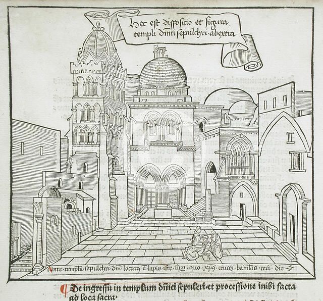 Church of the Holy Sepulchre, published 1486. Creator: Erhard Reuwich.