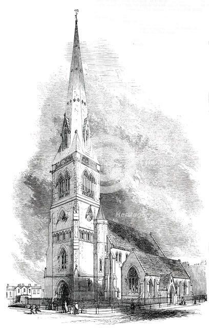 Church of the Holy Trinity, Haverstock Hill, Consecrated on Tuesday last, 1850. Creator: Unknown.