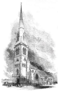 Church of the Holy Trinity, Haverstock Hill, Consecrated on Tuesday last, 1850. Creator: Unknown