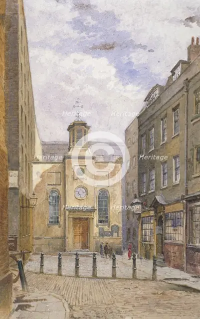 Church of the Holy Trinity, Minories, London, c1881. Artist: John Crowther