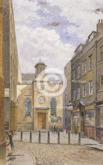 Church of the Holy Trinity, Minories, London, c1881. Artist: John Crowther