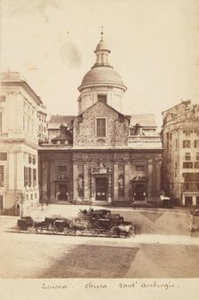 Church of the Name of Jesus, Saints Ambrose and Andrew, Genoa, 1870-1880. Creator: Alfredo Noack