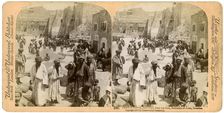 Church of the Nativity, built where Jesus was born, Bethlehem, Palestine, 1900.Artist: Underwood & Underwood