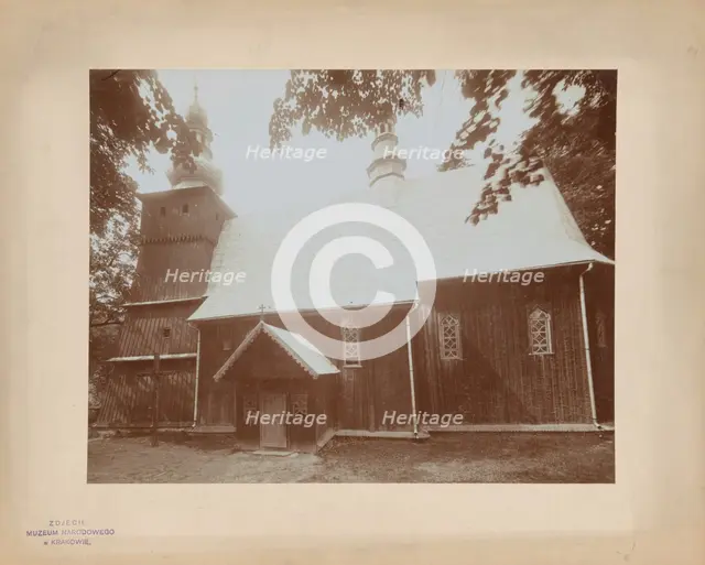 Church of the Nativity of the Blessed Virgin Mary - southern façade, Kruzlowa Wyzna, between 1905-15 Creator: Unknown.