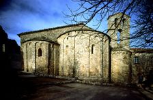 Church of the old monastery of Santa Cecilia in Montserrat, restored and consecrated in 957, view…