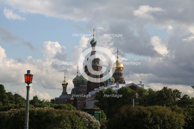 Church of the Saviour on Blood, St Petersburg, Russia, 2011. Creator: Sheldon Marshall.