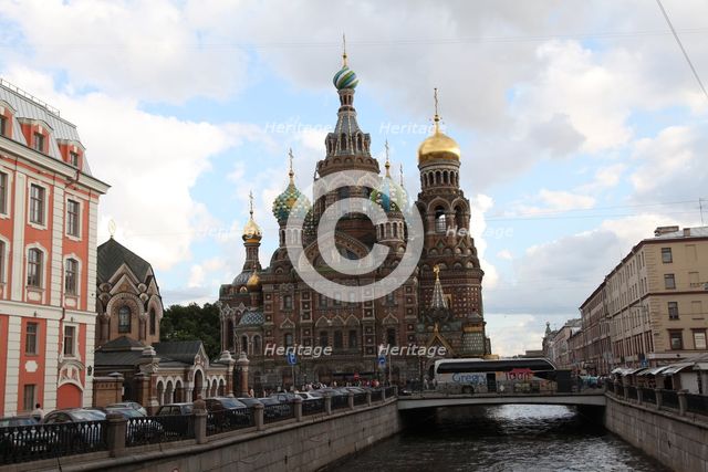 Church of the Saviour on Blood, St Petersburg, Russia, 2011. Creator: Sheldon Marshall.