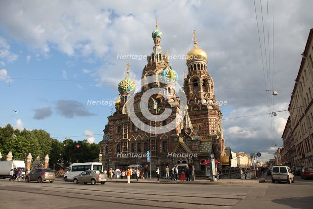 Church of the Saviour on Blood, St Petersburg, Russia, 2011. Creator: Sheldon Marshall.