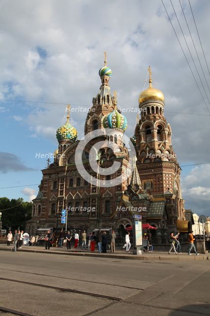 Church of the Saviour on Blood, St Petersburg, Russia, 2011. Creator: Sheldon Marshall.