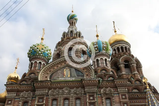 Church of the Saviour on Blood, St Petersburg, Russia, 2011. Creator: Sheldon Marshall.