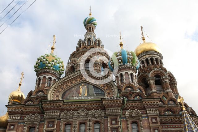 Church of the Saviour on Blood, St Petersburg, Russia, 2011. Creator: Sheldon Marshall.