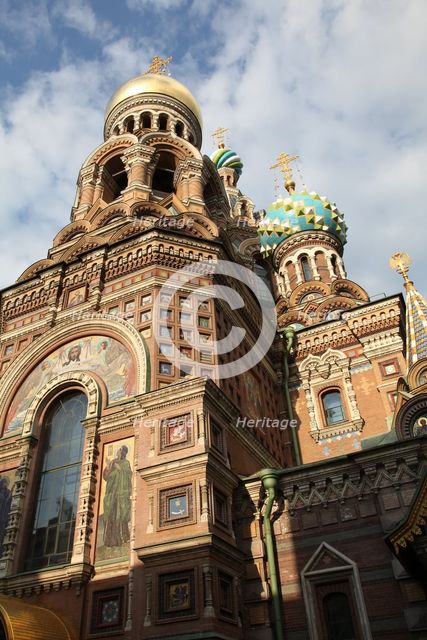 Church of the Saviour on Blood, St Petersburg, Russia, 2011. Creator: Sheldon Marshall.