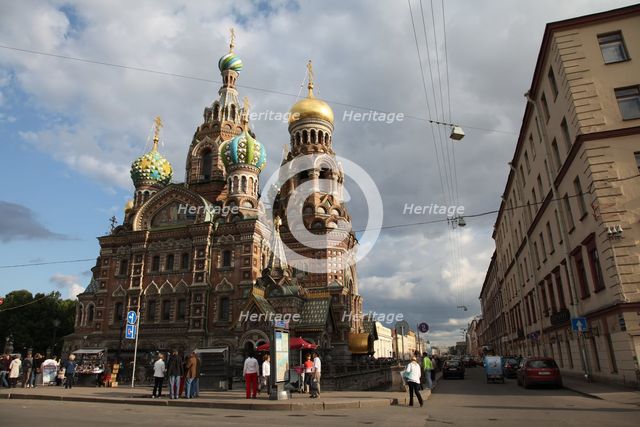 Church of the Saviour on Blood, St Petersburg, Russia, 2011. Creator: Sheldon Marshall.