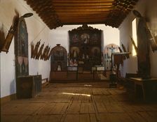 Church of Trampas, Taos Co., New Mexico, 1943. Creator: John Collier