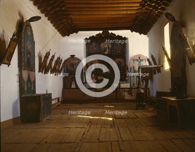 Church of Trampas, Taos Co., New Mexico, 1943. Creator: John Collier.