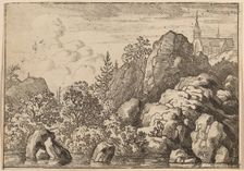 Church on a Hill, probably c. 1645/1656. Creator: Allart van Everdingen