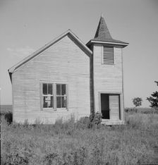 Church on the Aldridge Plantation near Leland, Mississippi, 1937. Creator: Dorothea Lange