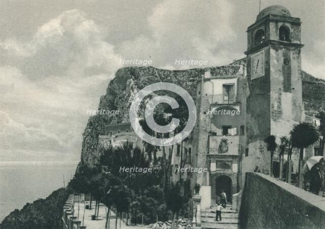 Church on the shore, Capri, Italy, 1927. Artist: Eugen Poppel.