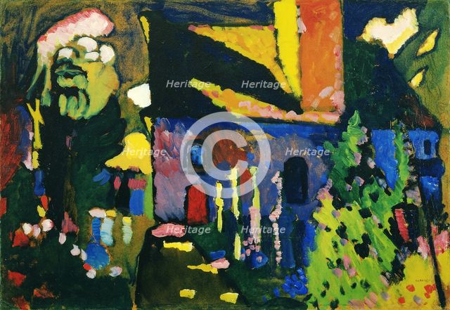 Church at Murnau. Artist: Kandinsky, Wassily Vasilyevich (1866-1944)