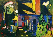 Church at Murnau. Artist: Kandinsky, Wassily Vasilyevich (1866-1944)