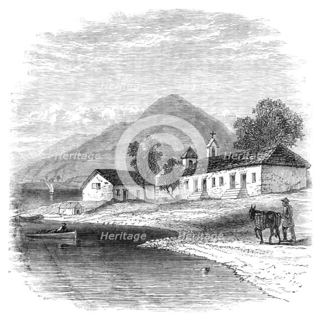 Church at Oropos, attended by the Greek brigands and their prisoners, 1870. Creator: Unknown.