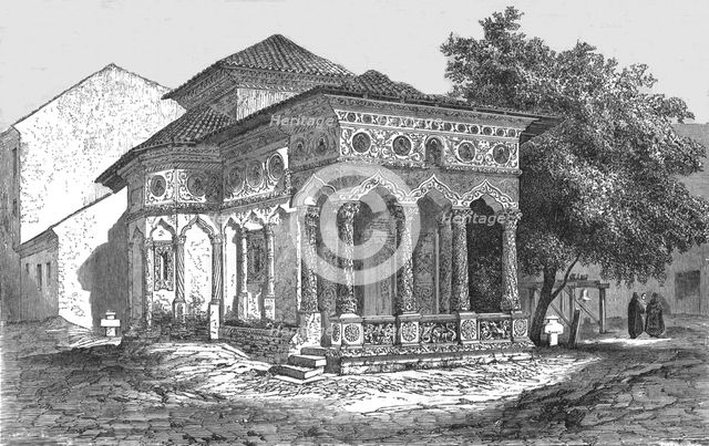 'Church at Bucharest; A Visit to the Danubian Principalities', 1875. Creator: Nelson Boyd.